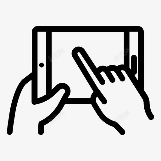 手持智能手机手机平板电脑svg_新图网 https://ixintu.com 手机 手持 智能 平板电脑