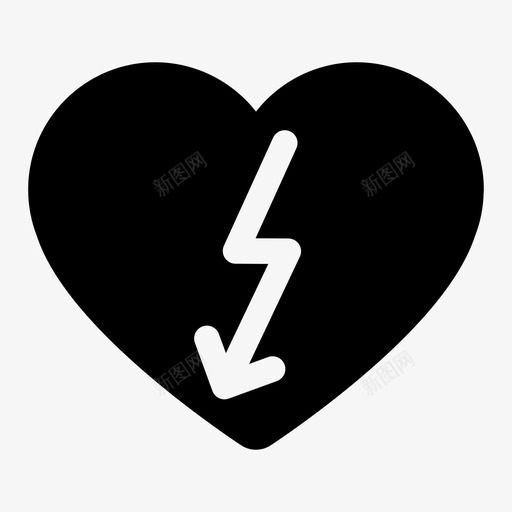 心脏病发作心脏病撞击svg_新图网 https://ixintu.com 心脏病 发作 撞击 疼痛