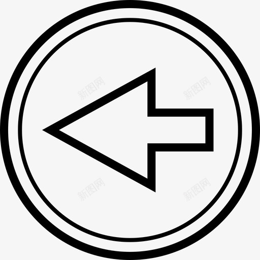 向左箭头向后箭头4s3svg_新图网 https://ixintu.com 箭头 向左 向后