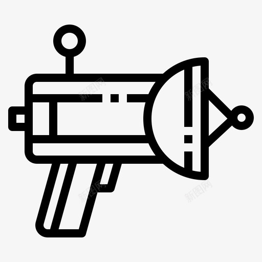 激光枪外星人射击svg_新图网 https://ixintu.com 激光 外星人 射击 武器 天文学