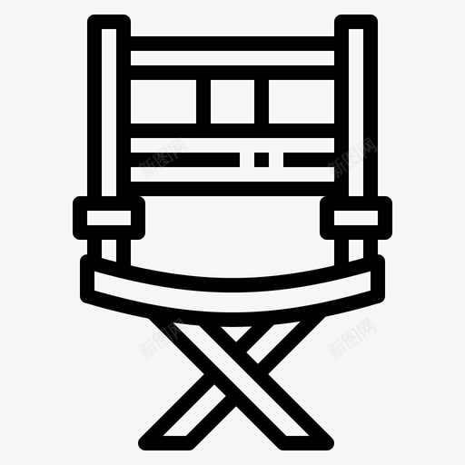 导演椅电影座位svg_新图网 https://ixintu.com 导演 电影 座位 娱乐