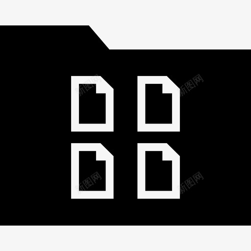 文件夹页存档文件svg_新图网 https://ixintu.com 文件夹 存档 文件 四个 字形