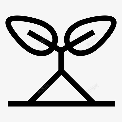 植物生态生长svg_新图网 https://ixintu.com 生态 植物 生长 自然生态 线图 图标