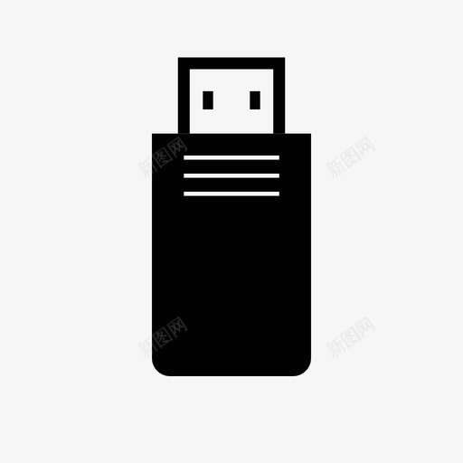 pendrive数据传输闪存svg_新图网 https://ixintu.com 数据传输 闪存 存储设备 采集
