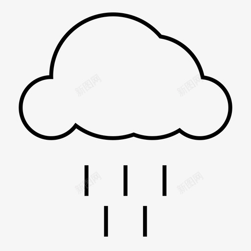 云雨天气预报svg_新图网 https://ixintu.com 云雨 天气预报
