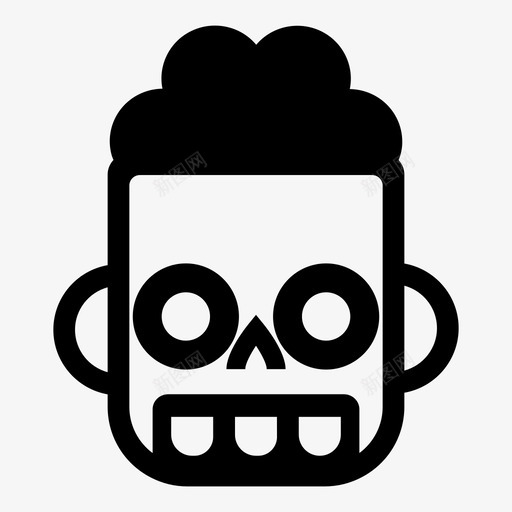 僵尸死僵尸万圣节svg_新图网 https://ixintu.com 僵尸 万圣节 死僵 图标 主题 头像