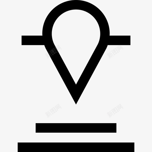 地图pin连接查找svg_新图网 https://ixintu.com 地图 查找 连接 位置 导航 粗体
