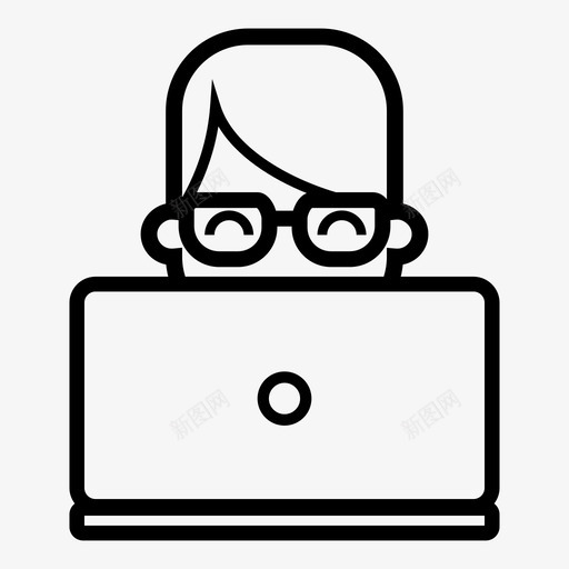 笔记本电脑用户商业教育svg_新图网 https://ixintu.com 商业 学生工作 教育 用户 电脑 社会实践活动 笔记本