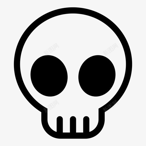 头骨骨头死了svg_新图网 https://ixintu.com 头骨 死了 骨头 骷髅