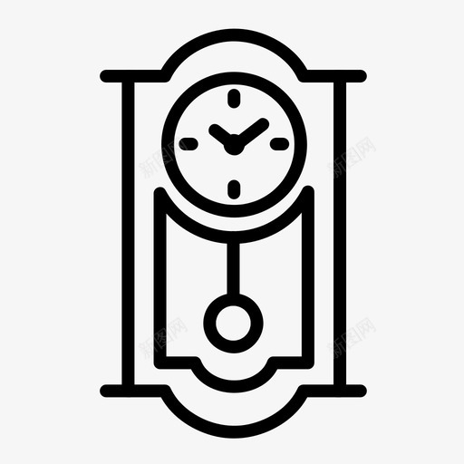 古董钟装饰室内svg_新图网 https://ixintu.com 古董 钟古董 钟装饰 装饰 室内 复古 墙壁 家具
