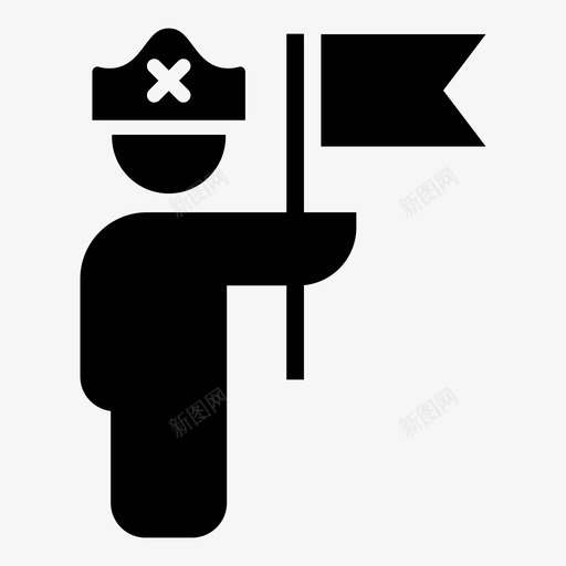 海盗投降帽子十字骨svg_新图网 https://ixintu.com 举白旗 十字 帽子 投降 旗帜 海盗