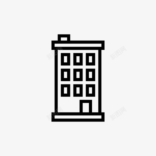 联排别墅建筑城市svg_新图网 https://ixintu.com 联排别墅 建筑 城市 住宅