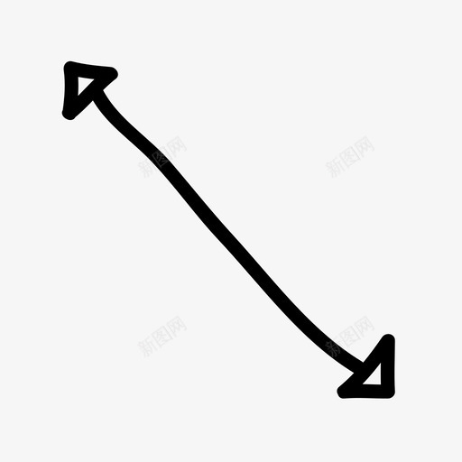 双箭头手绘箭头略图箭头svg_新图网 https://ixintu.com 箭头 手绘 略图