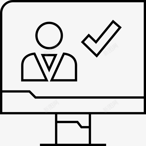 复选标记用户商务计算机svg_新图网 https://ixintu.com 复选 标记 用户 商务 计算机 个人 信息 图形