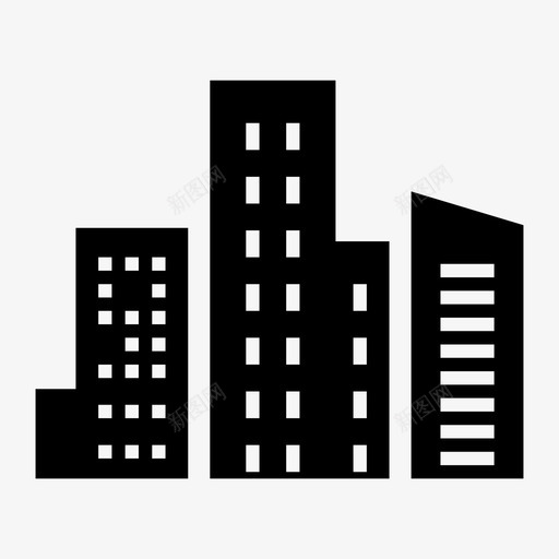 城市景观大城市建筑物svg_新图网 https://ixintu.com 城市 景观 大城市 建筑物 夜间 摩天大楼