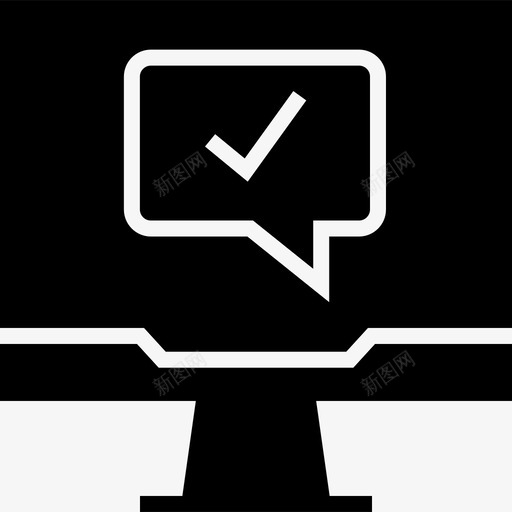 聊天泡泡在线pc显示器svg_新图网 https://ixintu.com 聊天 泡泡 在线 显示器 文本 短信 字形