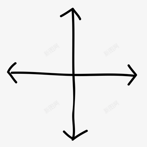 交叉箭头箭头手绘箭头svg_新图网 https://ixintu.com 箭头 交叉 手绘 略图