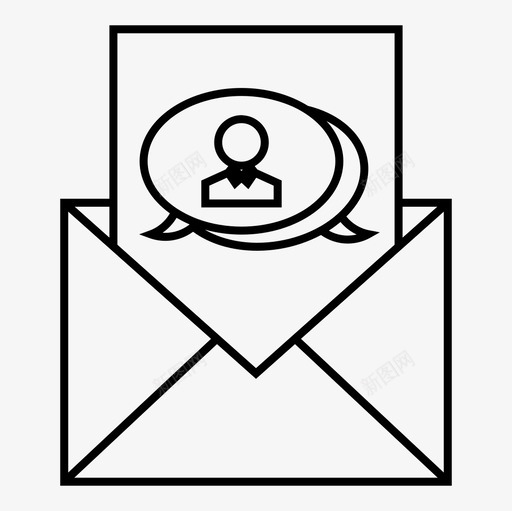 沟通概念信件信息svg_新图网 https://ixintu.com 沟通 概念 信息 信件 通知 社会关系