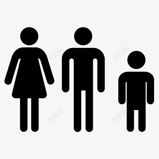 家人爸爸女孩svg_新图网 https://ixintu.com 家人 爸爸 女孩 孩子 妈妈