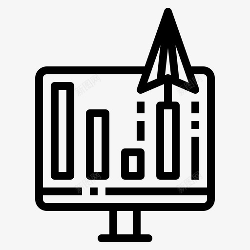 图表分析业务svg_新图网 https://ixintu.com 业务 图表 分析 纸张 飞机 启动