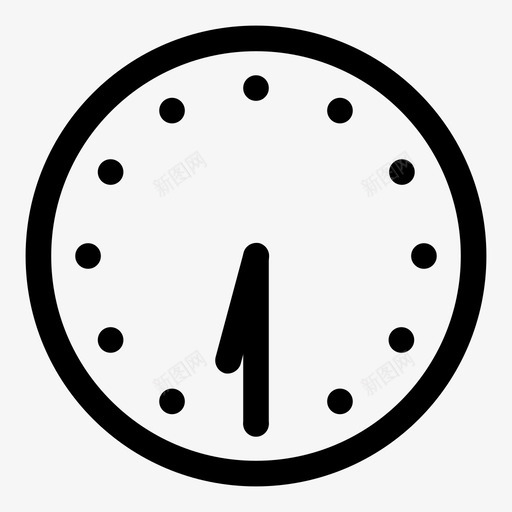 六点三十分630钟svg_新图网 https://ixintu.com 六点 三十分 十分钟 半小时 点半 时间
