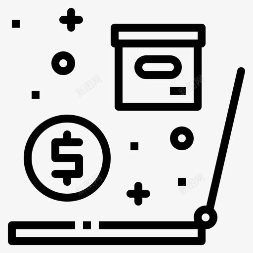 在线盒子物流svg_新图网 https://ixintu.com 包装 在线 盒子 物流 产品 网上购物