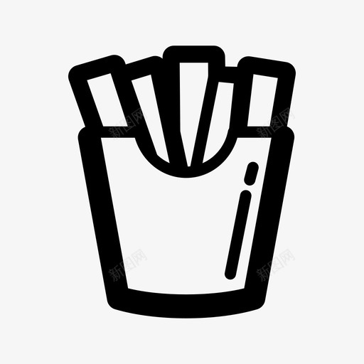 土豆咖啡馆食品svg_新图网 https://ixintu.com 咖啡馆 餐厅 土豆 食品 薯条