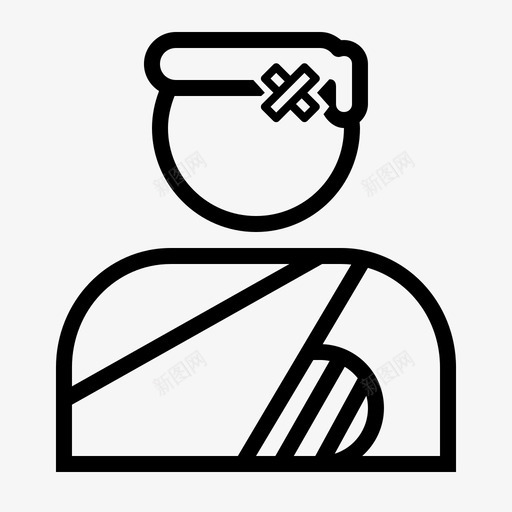 男病人病例病人svg_新图网 https://ixintu.com 病人 病例 医院