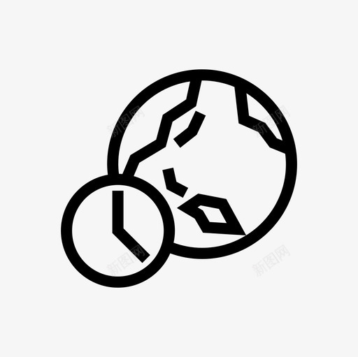 世界时间日历时钟svg_新图网 https://ixintu.com 世界 时间 日历 时钟 区域