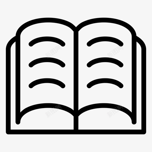 打开书翻页阅读svg_新图网 https://ixintu.com 打开 学校 翻页 阅读 回到