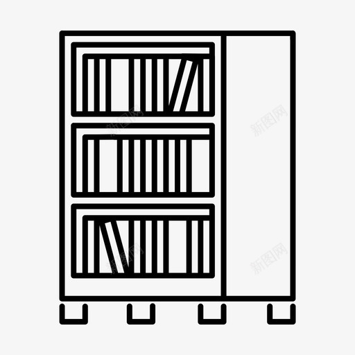 书柜室内图书馆svg_新图网 https://ixintu.com 书柜 室内 图书馆