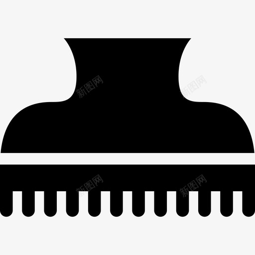发夹夹子别针svg_新图网 https://ixintu.com 发夹 夹子 别针 小黑
