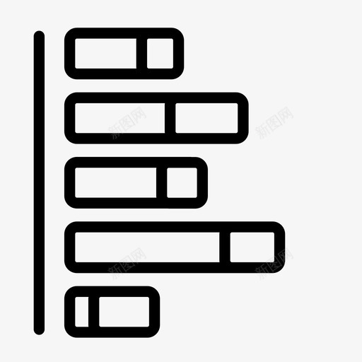 水平条形图数据段svg_新图网 https://ixintu.com 水平 条形图 数据 段图表 图表
