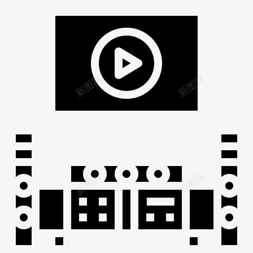 家庭影院电影院娱乐svg_新图网 https://ixintu.com 家庭影院 电影院 娱乐 电影 度假