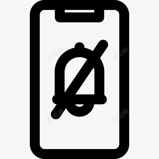 智能手机闹钟铃声svg_新图网 https://ixintu.com 智能 手机 闹钟 铃声 设备 静音