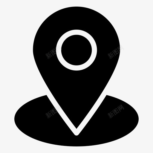 位置指针地图位置地图别针svg_新图网 https://ixintu.com 位置 指针 地图 别针 占位符 冬季 黑色 填充