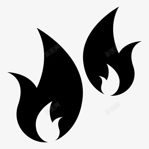火灾烧伤危险svg_新图网 https://ixintu.com 火灾 烧伤 危险 火焰 高温 基本 用户界面