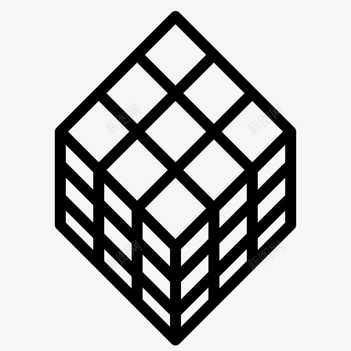 魔方方块拼图svg_新图网 https://ixintu.com 方块 魔方 拼图 玩具 儿童玩具
