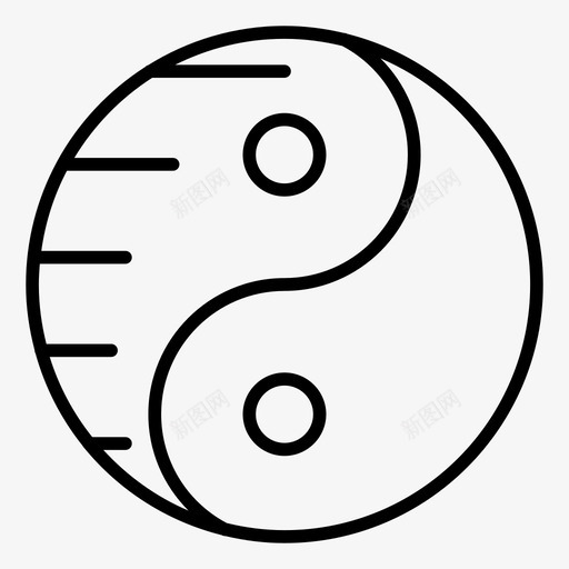 道教中国宗教svg_新图网 https://ixintu.com 道教 中国 宗教 阳阴 阴阳