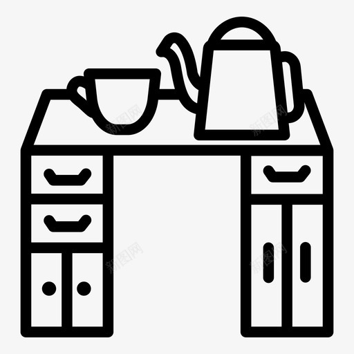 咖啡桌客厅房间svg_新图网 https://ixintu.com 咖啡 客厅 房间 餐桌 家具