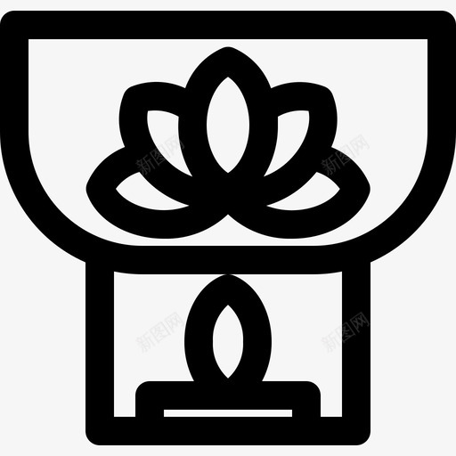 spa和按摩芳香香薰svg_新图网 https://ixintu.com 按摩 芳香 香薰 蜡烛 放松