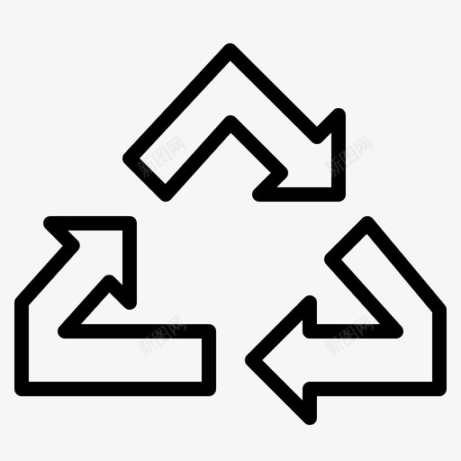 回收标志环保标志svg_新图网 https://ixintu.com 标志 回收 环保