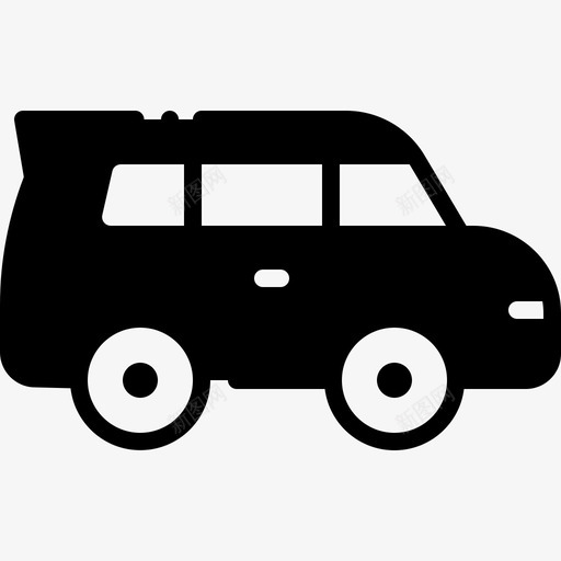 掀背车汽车运输svg_新图网 https://ixintu.com 汽车运输 掀背车 汽车 固体