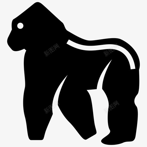 大猩猩动物哺乳动物svg_新图网 https://ixintu.com 大猩猩 动物 哺乳动物 猴子 野生