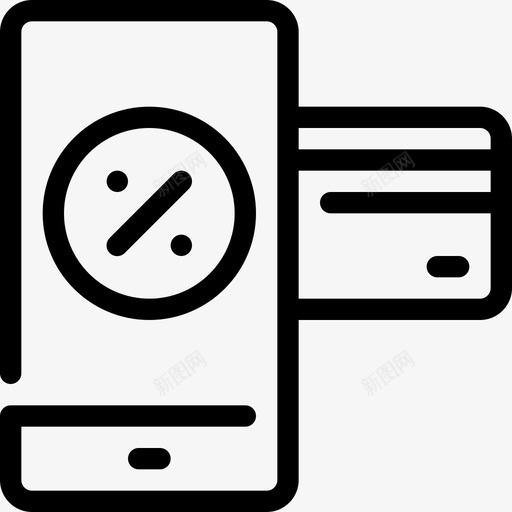 信用卡折扣手机svg_新图网 https://ixintu.com 信用卡 折扣 手机销售 黑色 星期五