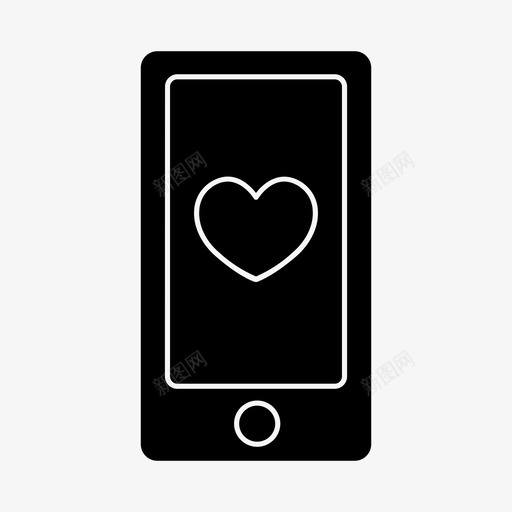 电话里的心手机爱情svg_新图网 https://ixintu.com 话里 电话 心电 手机 爱情 情人节