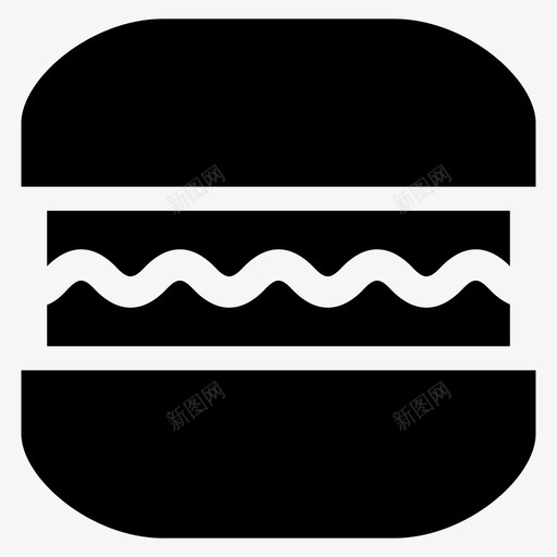汉堡包牛肉饭svg_新图网 https://ixintu.com 汉堡包 牛肉 饭肉 三明治