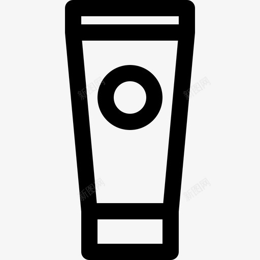 面霜美容护理svg_新图网 https://ixintu.com 护理 面霜 美容 化妆品 面部 家用电器 轮廓