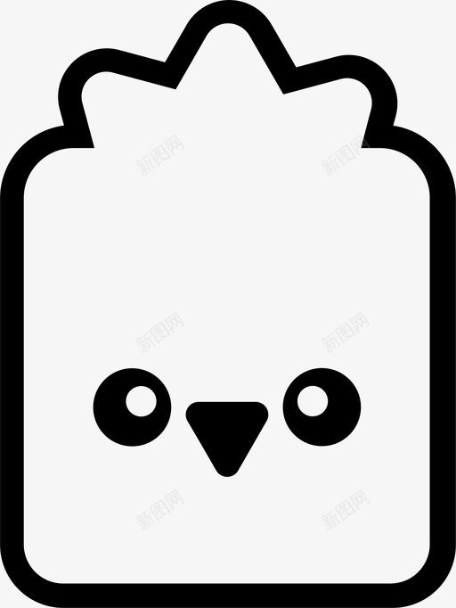 鸡家畜可爱的鸡svg_新图网 https://ixintu.com 家畜 爱的 可爱 鸡可
