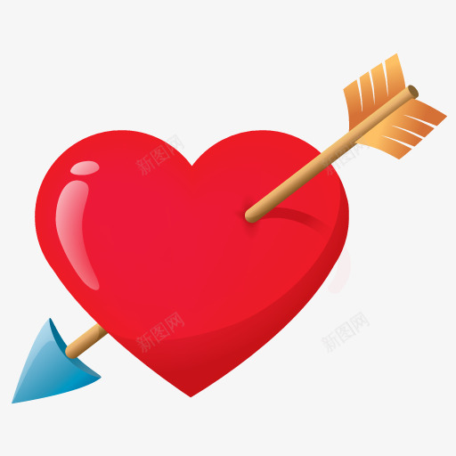 一箭穿心图标png免抠素材_新图网 https://ixintu.com 一箭 穿心 图标